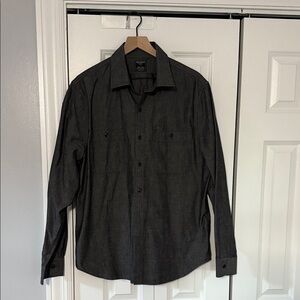 Todd Snyder Charcoal Button-Up Shirt